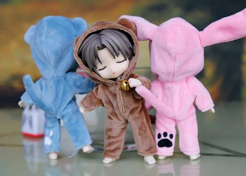 Animal Onesie Nendoroid Figures – Cute Mini Anime Collectibles with Dinosaur, Shark, Panda & More - Image 4