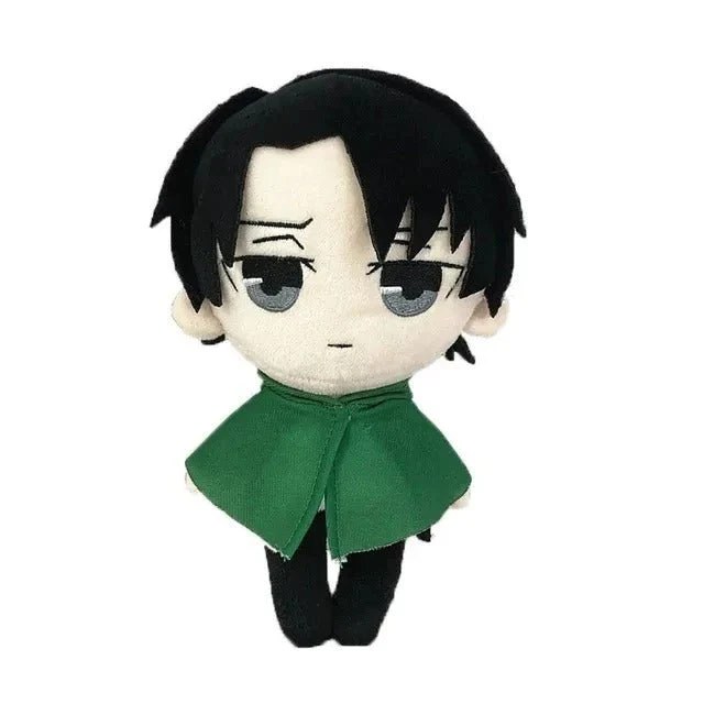 Attack on Titan Plushies – Eren Yeager, Mikasa Ackerman & Levi Ackerman 20cm Soft Anime Dolls AOT - Image 3