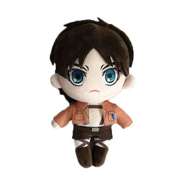 Attack on Titan Plushies – Eren Yeager, Mikasa Ackerman & Levi Ackerman 20cm Soft Anime Dolls AOT - Image 4
