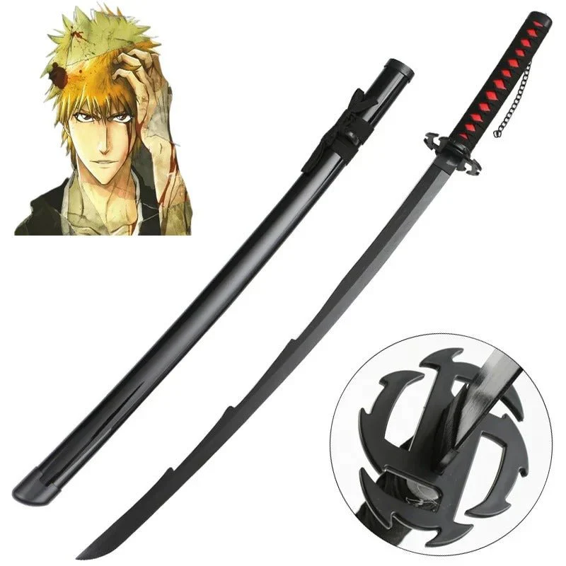 Bleach Katana Full-Sized Blade Ichigo Japanese Styled Cosplay Props (104 cm) - Image 5