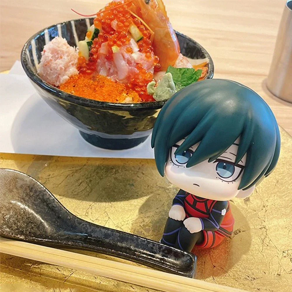 Blue Lock Chibi Football Anime Lookup Action Figures / Itoshi Sae, Reo Mikage, Rin Itoshi - Image 4