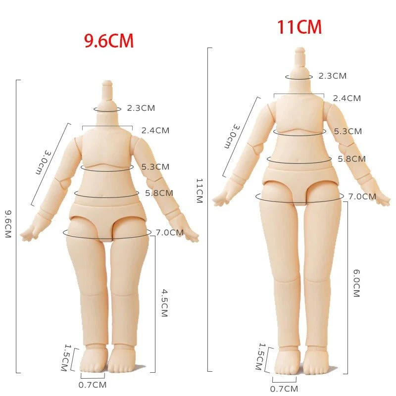 Customizable Nendoroid Plain Body Parts – Extendable DIY Anime Chibi Figures - Image 5