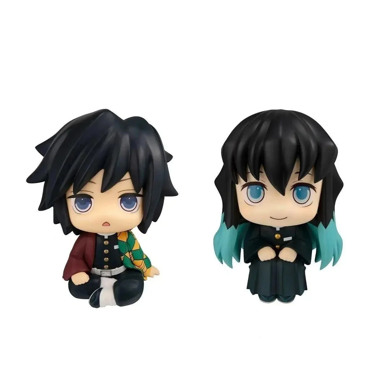 Demon Slayer Chibi Look Up Figures – Muichiro Tokito & Giyu Tomioka Cute Anime Kimetsu no Yaiba