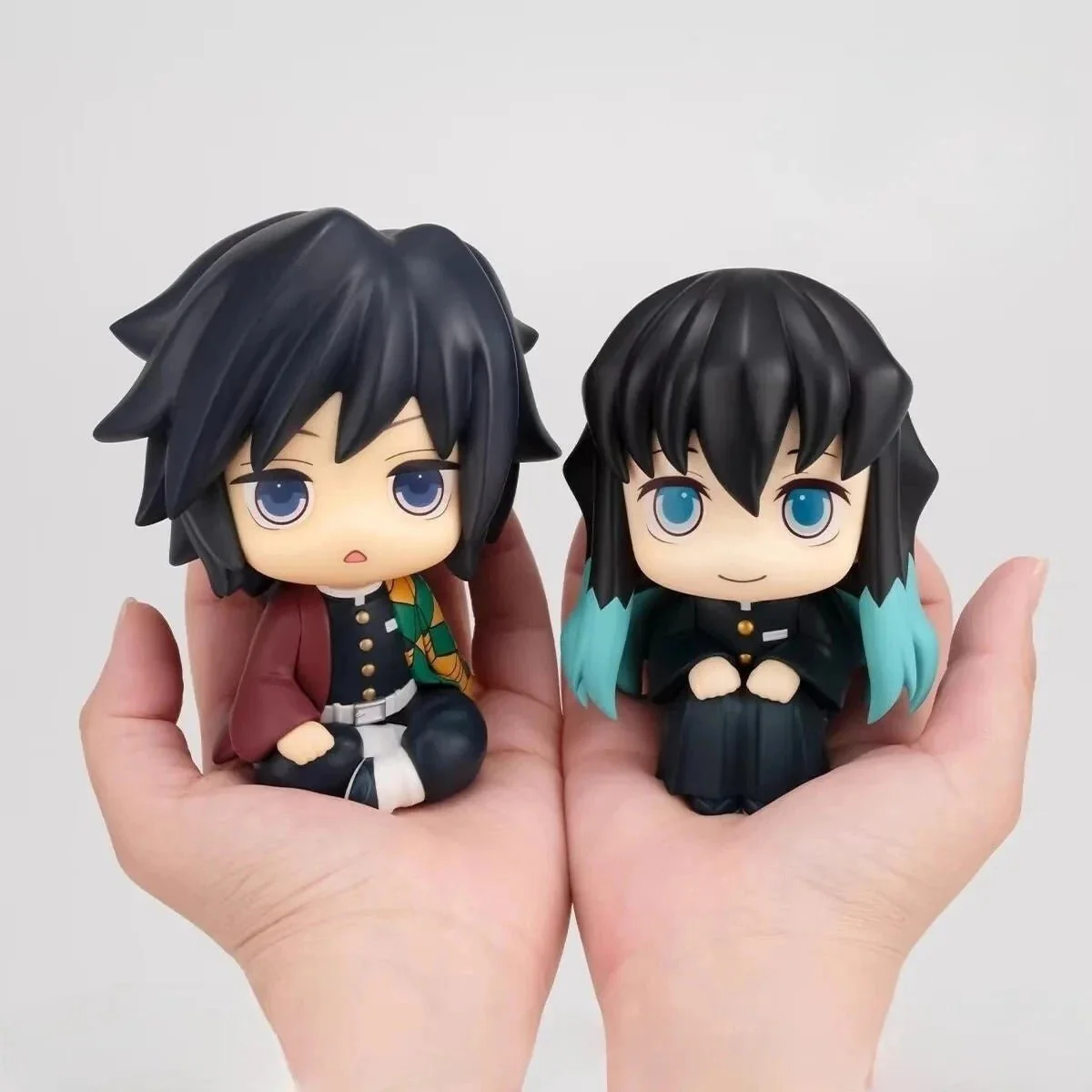 Demon Slayer Chibi Look Up Figures – Muichiro Tokito & Giyu Tomioka Cute Anime Kimetsu no Yaiba - Image 5
