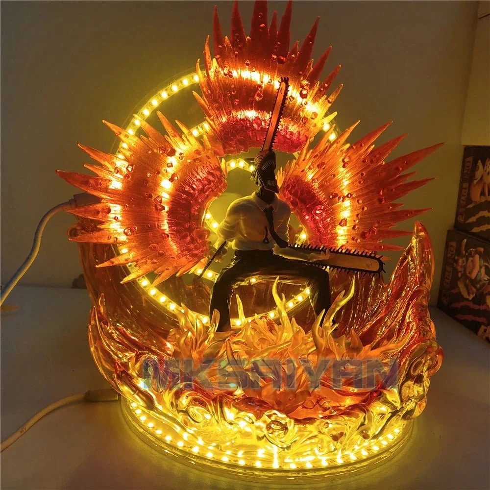 Denji Chainsaw Man LED Light Up Action Figure Fully Customizable 25cm - Image 2