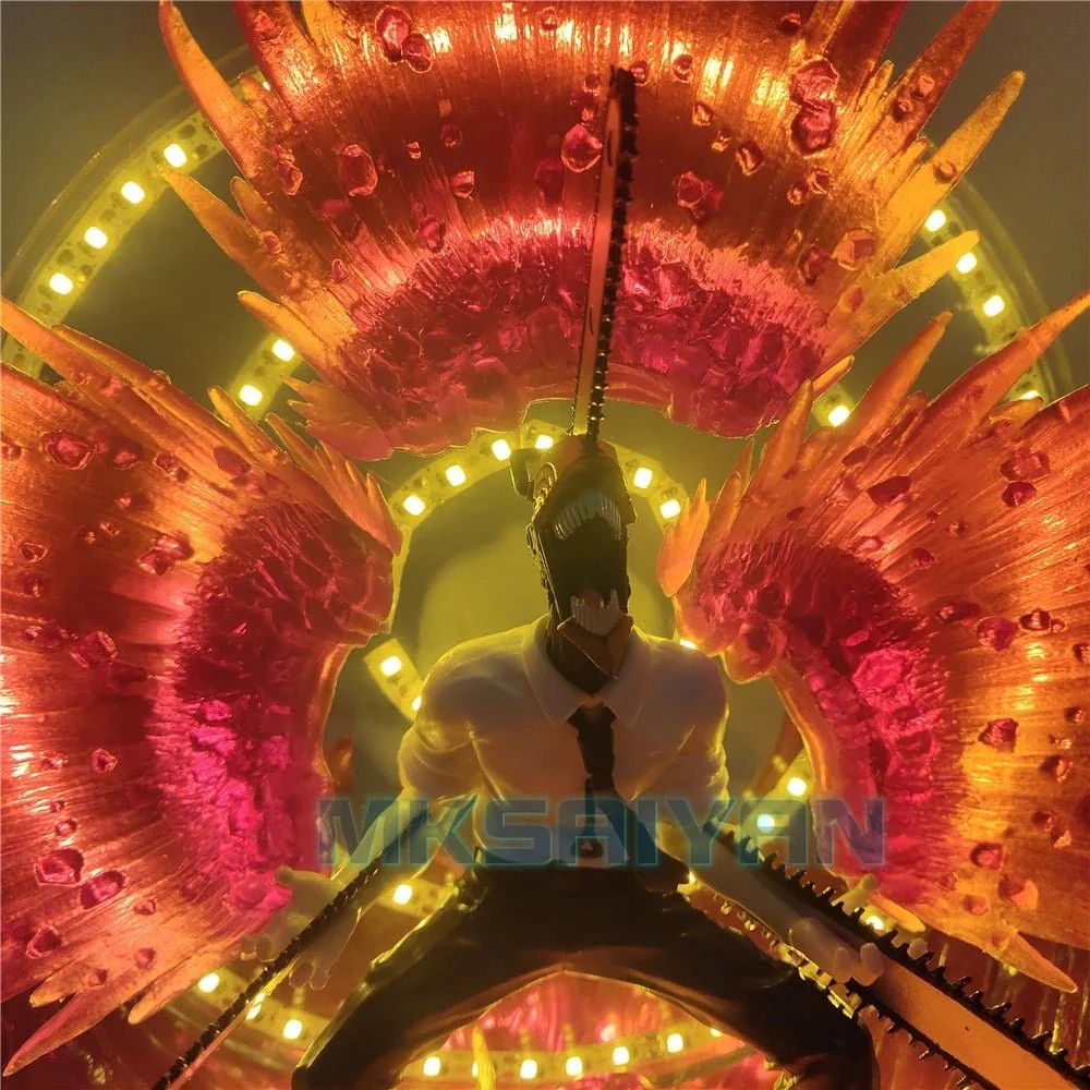 Denji Chainsaw Man LED Light Up Action Figure Fully Customizable 25cm - Image 3