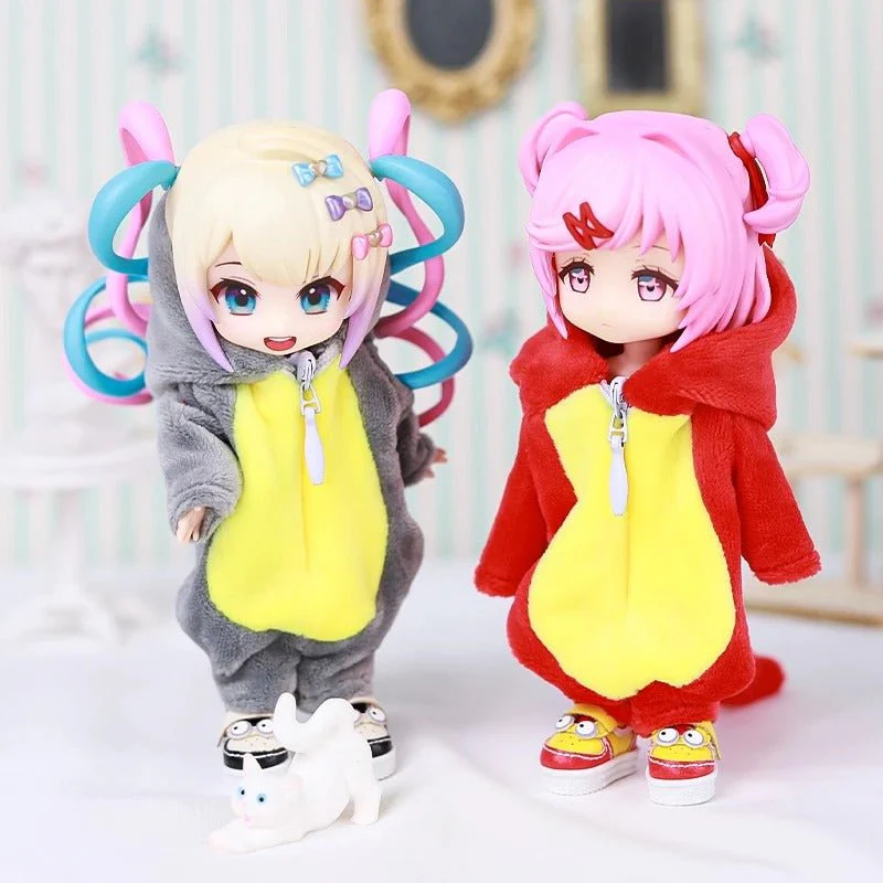 Dinosaur Onesie Nendoroid Figures – Cute Anime Clothing Mini Collectibles in Pajamas - Image 4