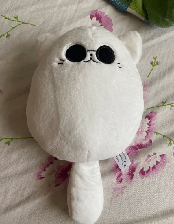 Gojo's White Cat Jujutsu Kaisen Cute Plushy Soft Toy Wearing Sunglasses - Image 6