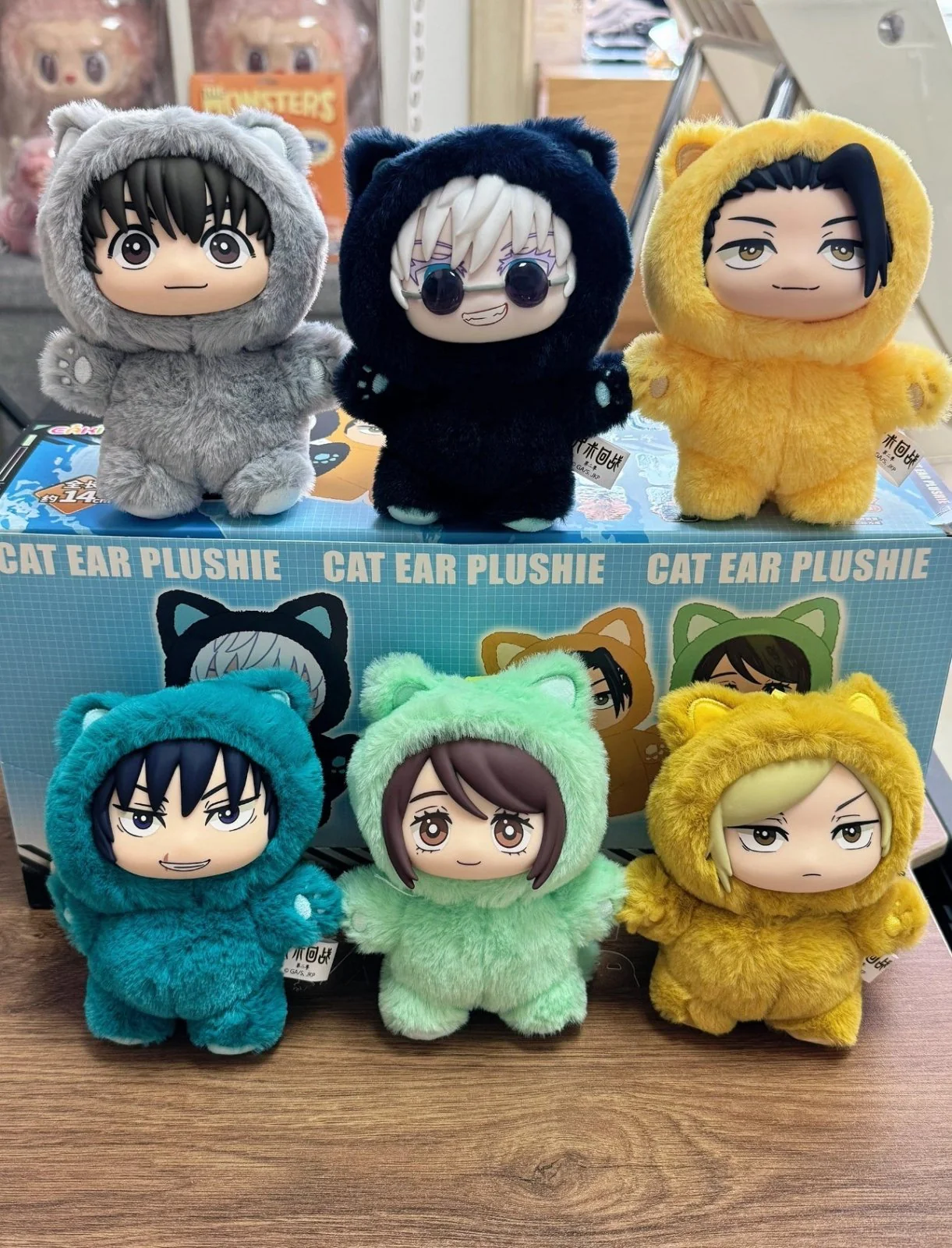 Jujutsu Kaisen Cat Ear Labubu Plushie Figures – Blind Box Random Selection (Gojo, Nobara, Geto, Toji, Nanami & More) JJK - Image 2