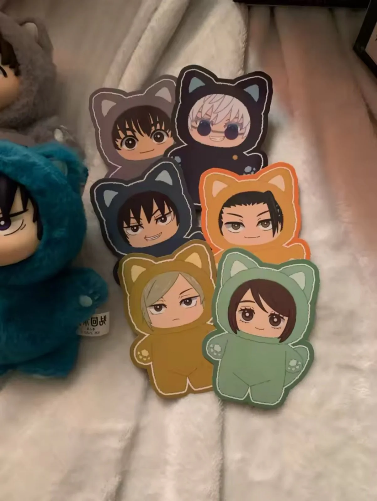 Jujutsu Kaisen Cat Ear Labubu Plushie Figures – Blind Box Random Selection (Gojo, Nobara, Geto, Toji, Nanami & More) JJK - Image 6