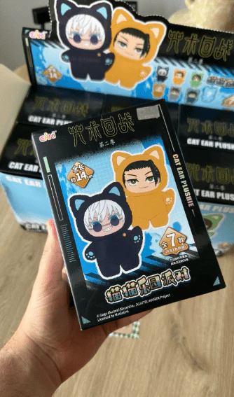 Jujutsu Kaisen Cat Ear Labubu Plushie Figures – Blind Box Random Selection (Gojo, Nobara, Geto, Toji, Nanami & More) JJK - Image 7