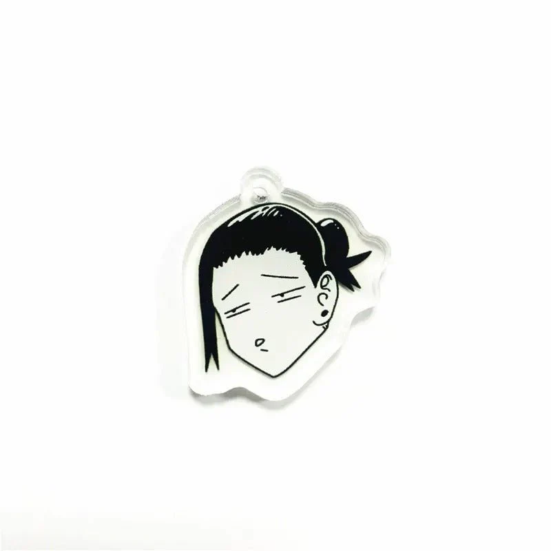 Jujutsu Kaisen Matching 3-Head Keychain Set – 2pcs Gojo & Geto Cute Chibi Anime Keychains - Image 4