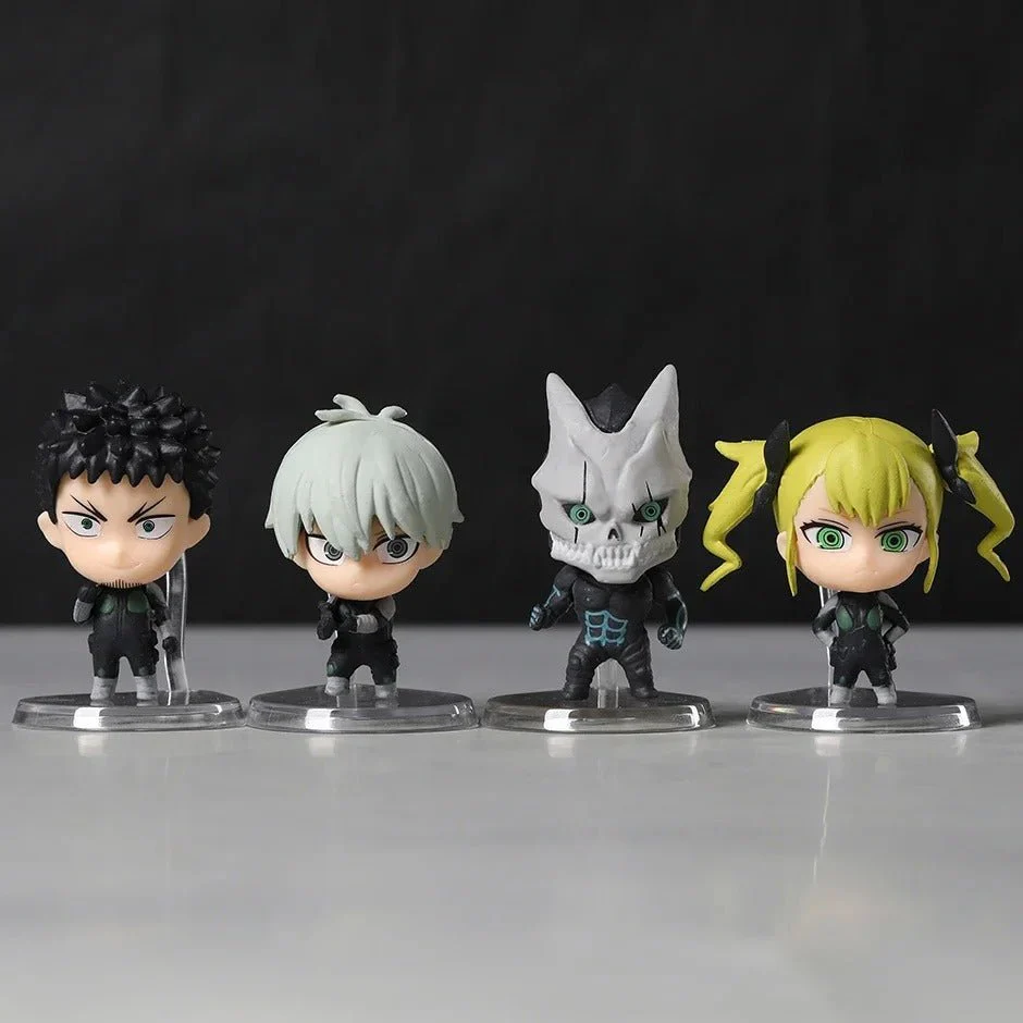 Kaiju No. 8 Mini Cute Anime Figures – Kafka Hibino, Kikoru Shinomiya & Reno Ichikawa 4-Piece Set - Image 3
