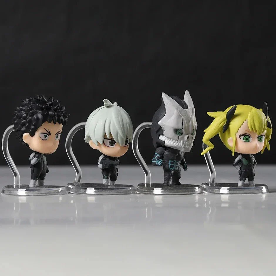 Kaiju No. 8 Mini Cute Anime Figures – Kafka Hibino, Kikoru Shinomiya & Reno Ichikawa 4-Piece Set - Image 4