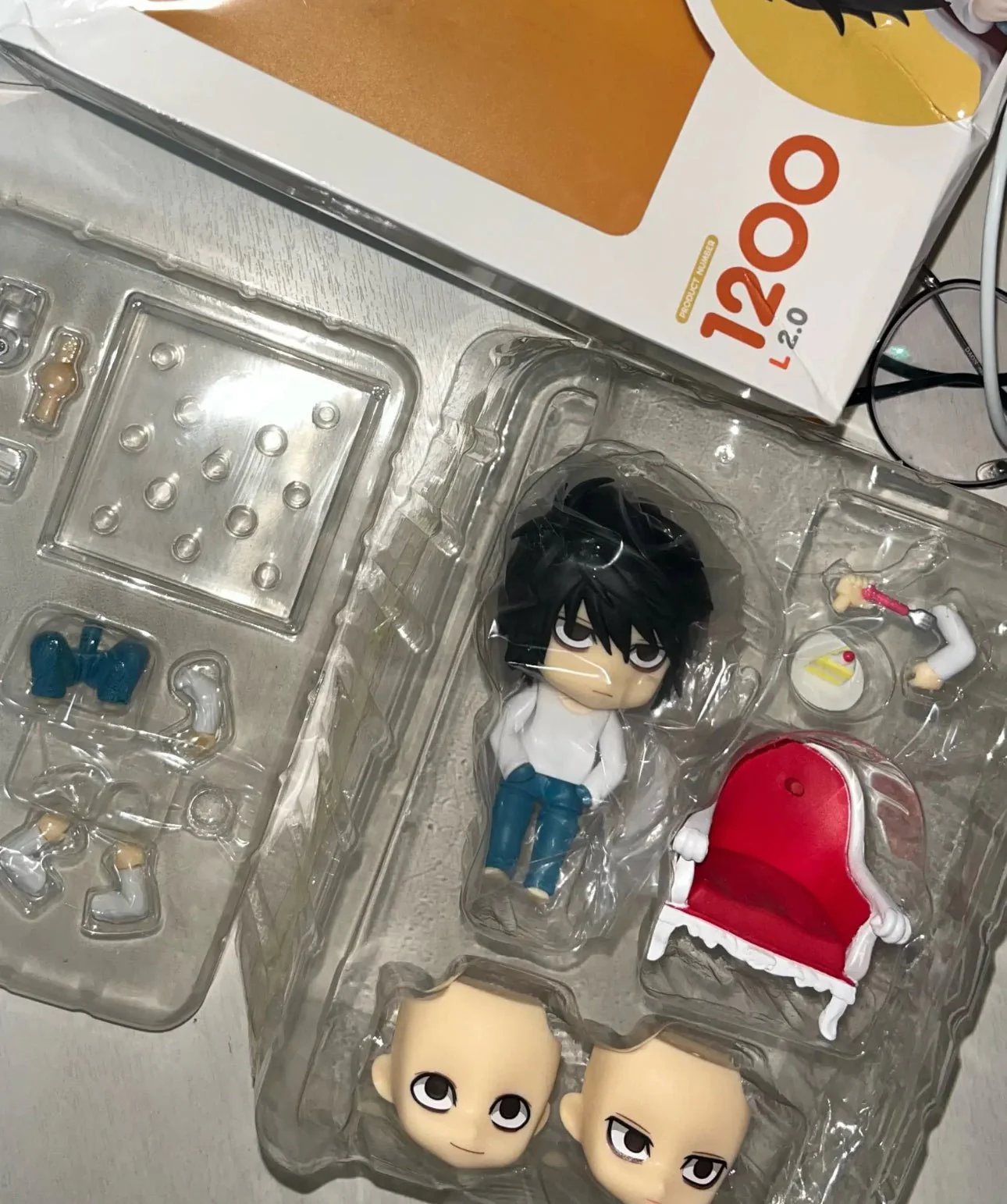 L Lawliet Death Note Nendoroid Customizable Action Figure - Image 4