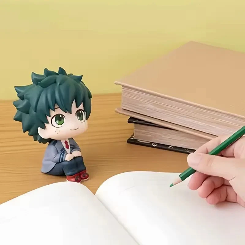 My Hero Academia Chibi Look Up Figures 10cm – Izuku Midoriya, Katsuki Bakugo & Shoto Todoroki Cute Anime MHA - Image 3
