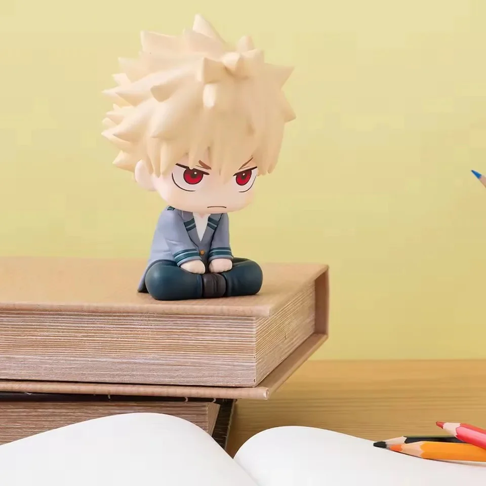 My Hero Academia Chibi Look Up Figures 10cm – Izuku Midoriya, Katsuki Bakugo & Shoto Todoroki Cute Anime MHA - Image 4