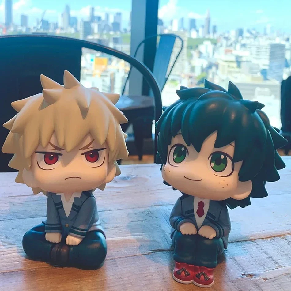 My Hero Academia Chibi Look Up Figures 10cm – Izuku Midoriya, Katsuki Bakugo & Shoto Todoroki Cute Anime MHA - Image 6
