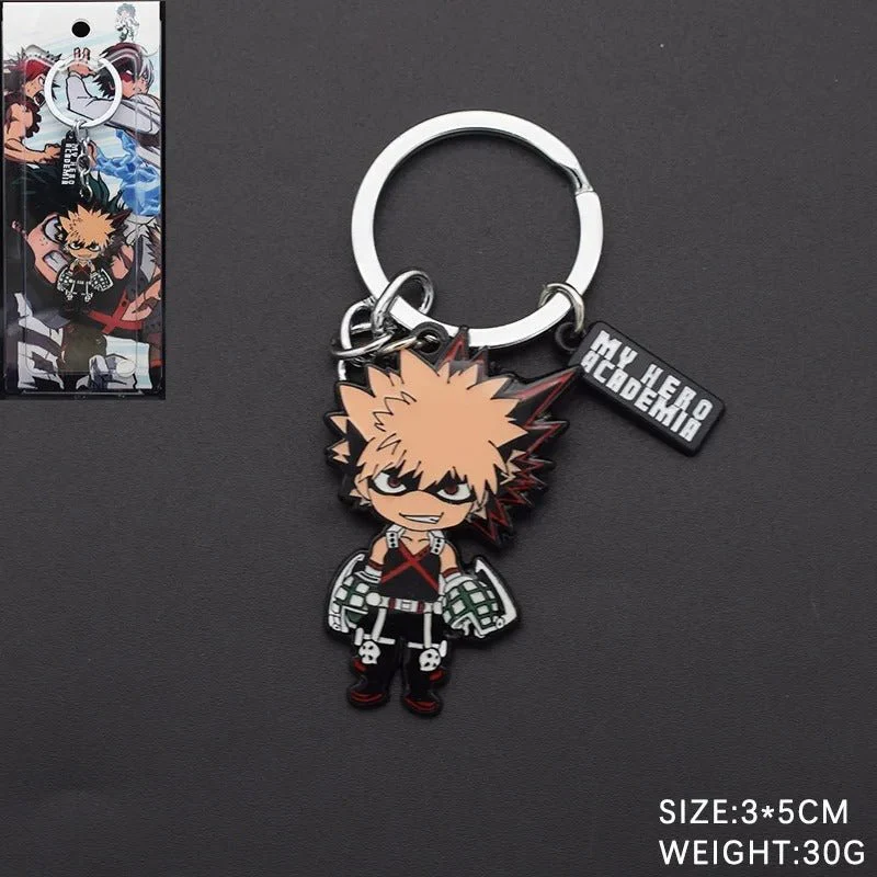 My Hero Academia Keychains Midoriya / Bakugou / Todoroki / All Might Anime & Manga - Image 5