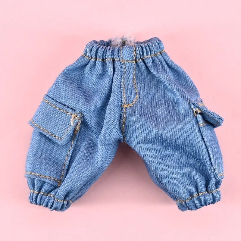 Nendoroid Clothing Set – Cute Plain Knitted Sweater & Jeans Outfit Chibi Doll Clothes - Image 8