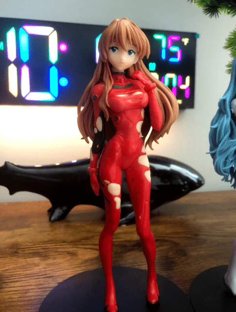 Neon Genesis Evangelion Anime Action Figures Ayanami Rei & Asuka 18cm - Image 4