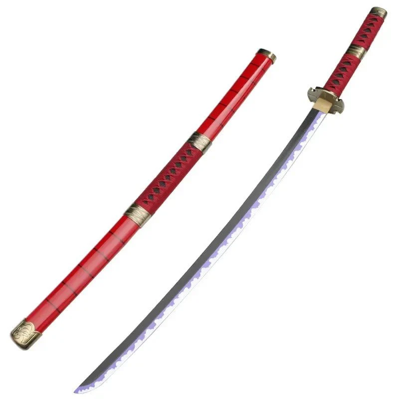 One Piece Katana Full-Sized Blade Zoro Japanese Styled Cosplay Props (104 cm) - Image 6