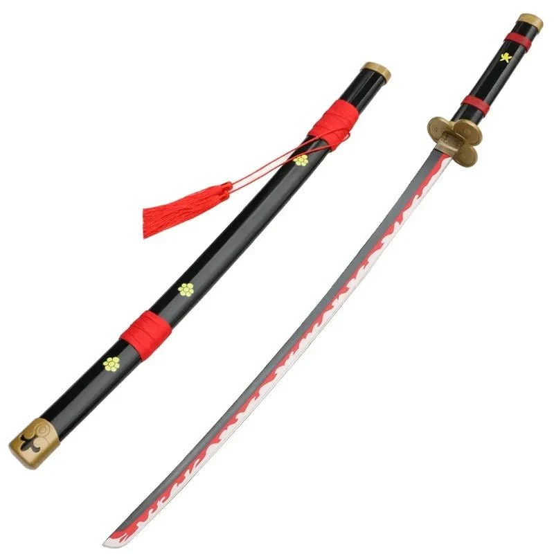 One Piece Katana Full-Sized Blade Zoro Japanese Styled Cosplay Props (104 cm) - Image 7