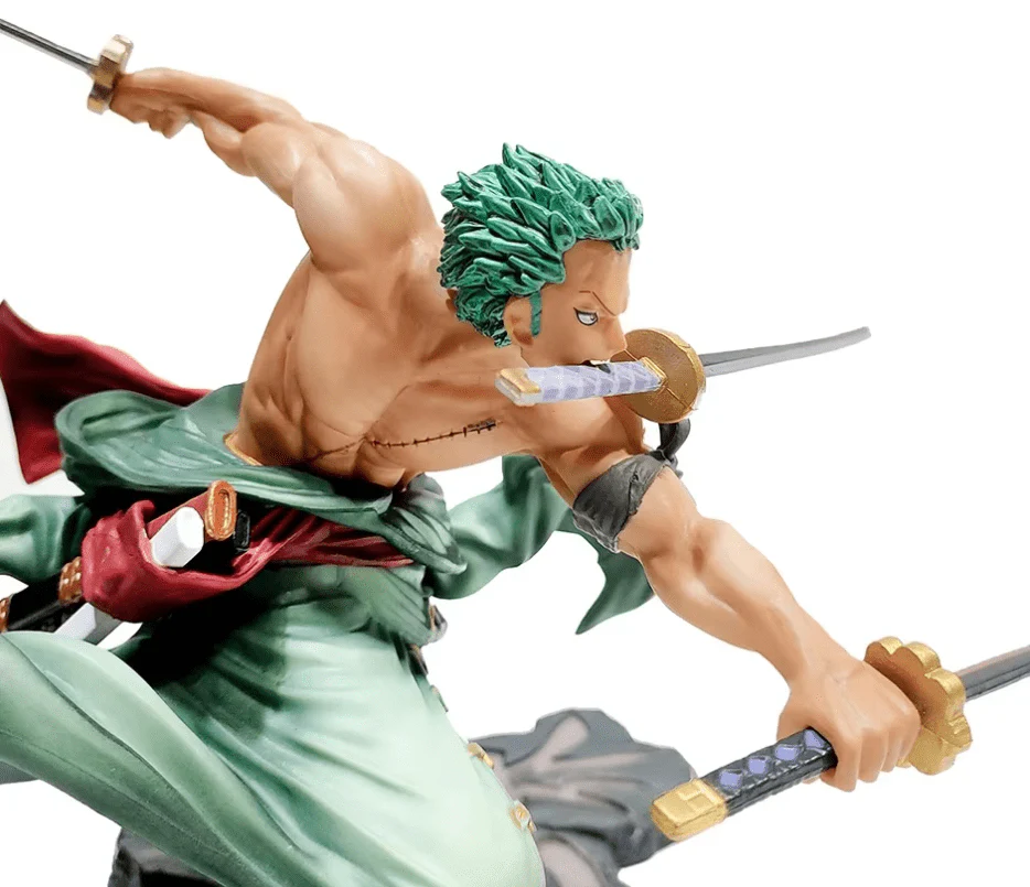 Roronoa Zoro One Piece Three-Blade Anime Action Figure 12cm - Image 2