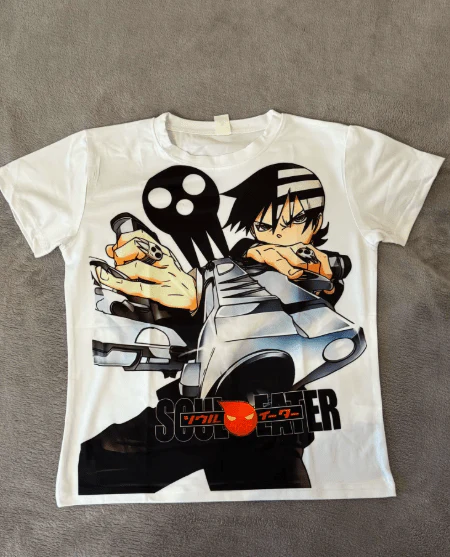 Soul Eater Y2K Gothic Anime T-Shirt – Streetwear Style for Women - Image 3