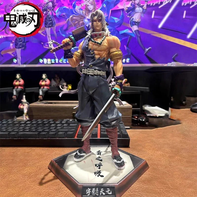 Tengen Uzui Demon Slayer Stance Action Figure Sound Breathing Hashira 30cm - Image 4