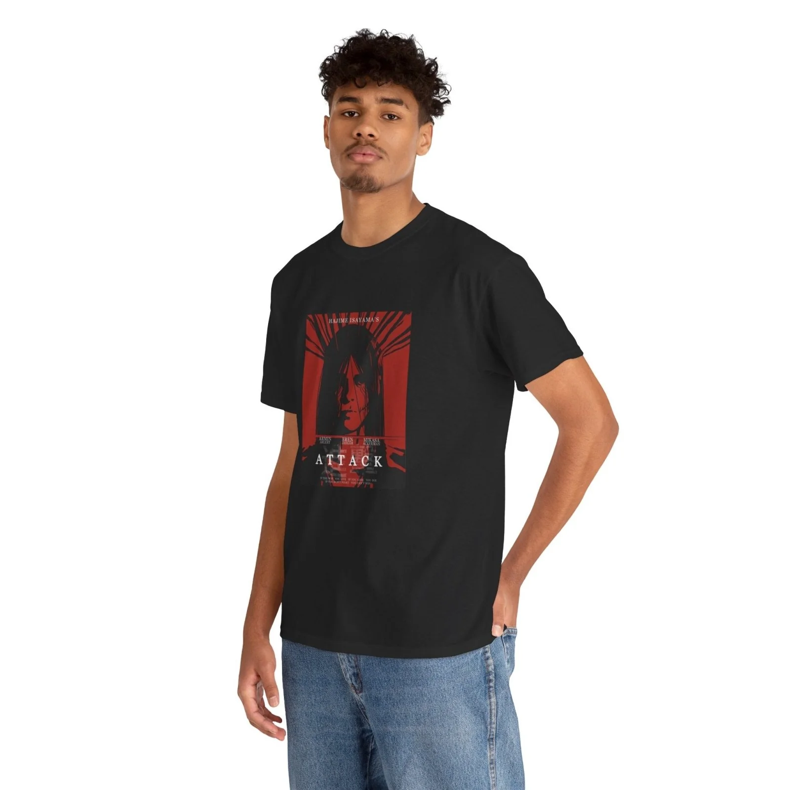 Attack on Titan Unisex Eren Jeager Graphic T-Shirt Streetwear - Image 12