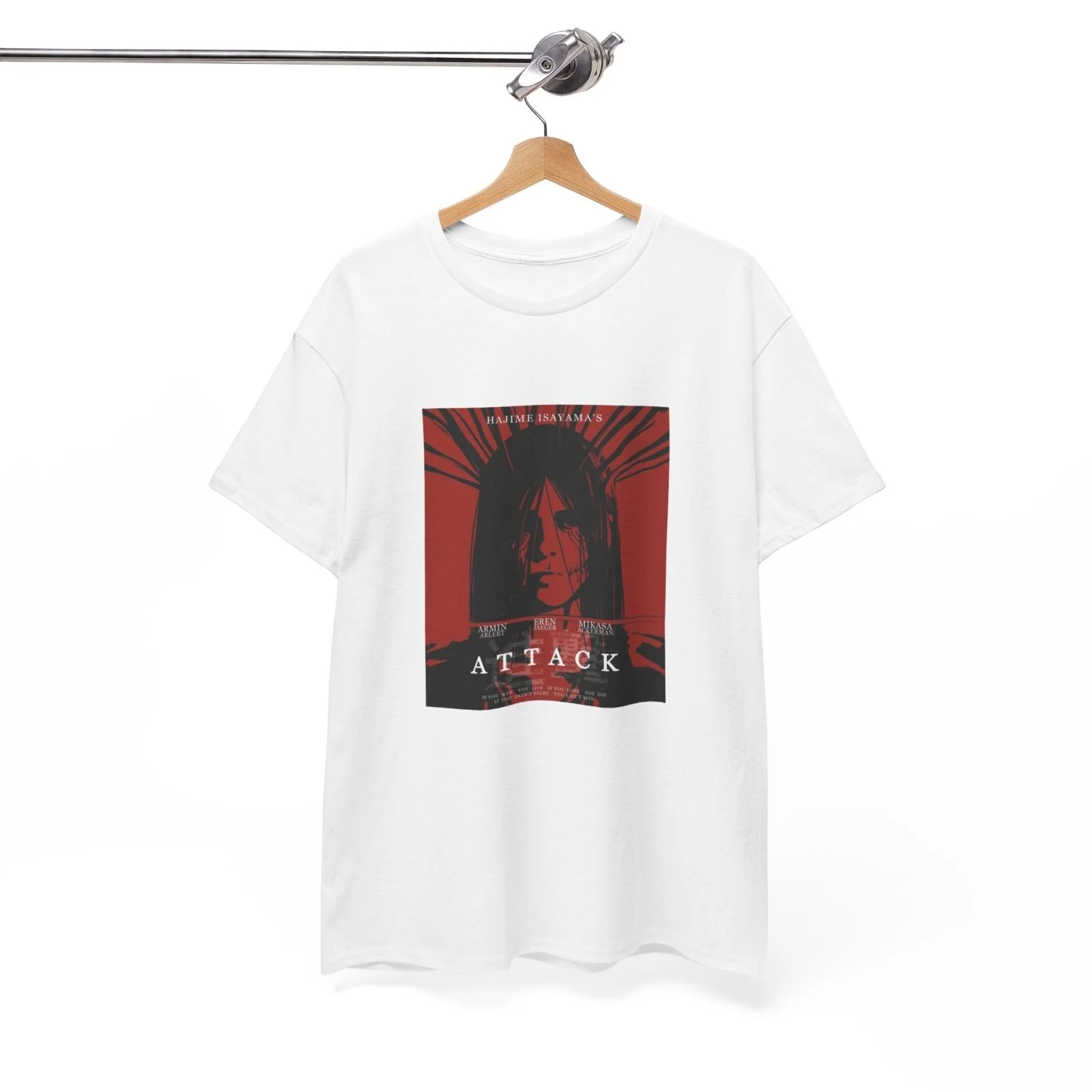 Attack on Titan Unisex Eren Jeager Graphic T-Shirt Streetwear - Image 4