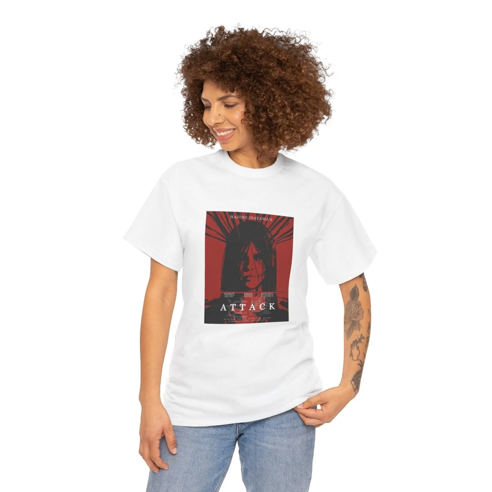 Attack on Titan Unisex Eren Jeager Graphic T-Shirt Streetwear - Image 5