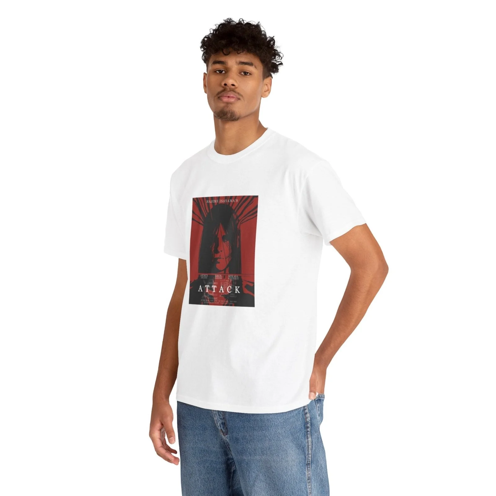 Attack on Titan Unisex Eren Jeager Graphic T-Shirt Streetwear - Image 6